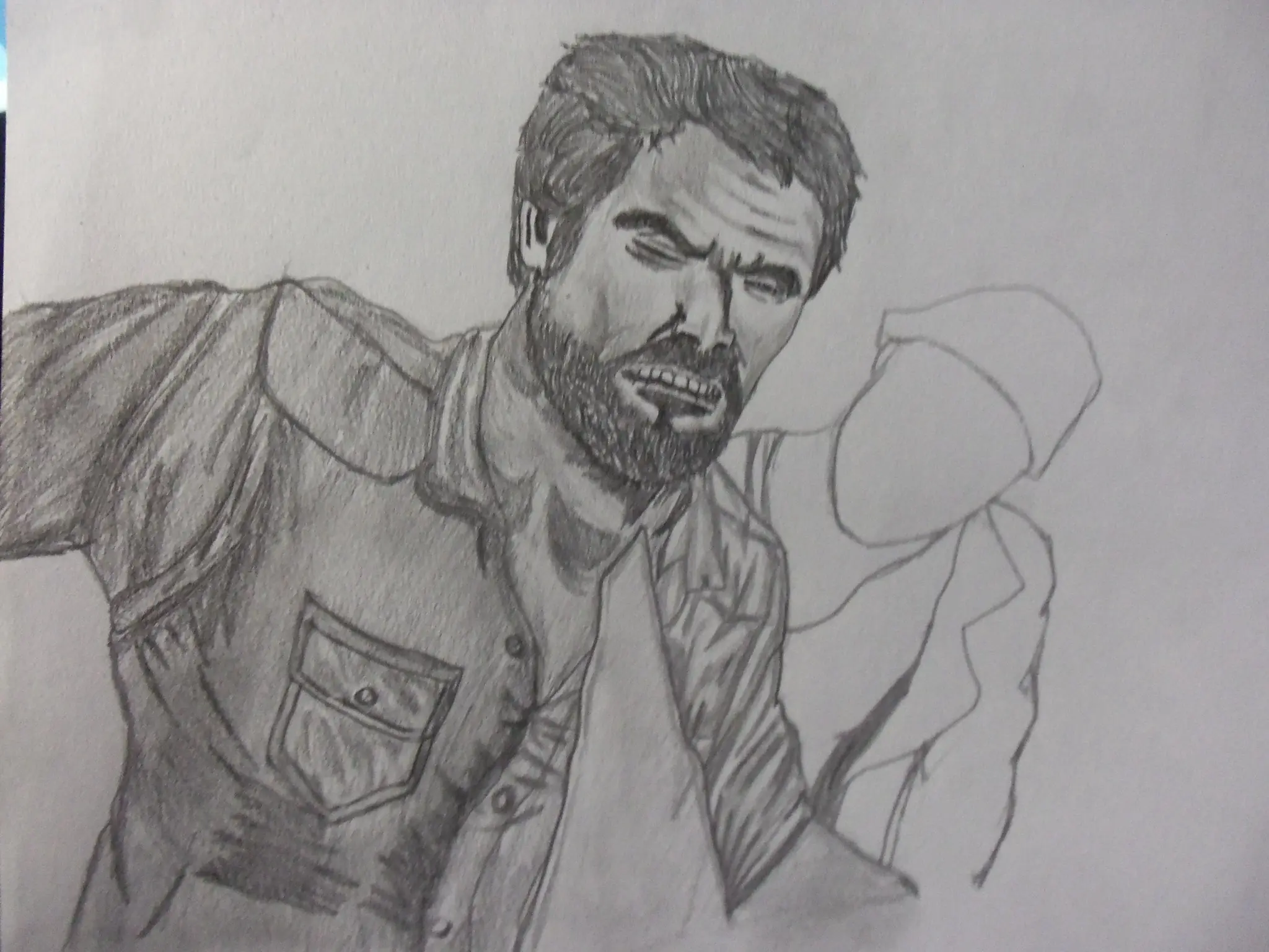 Mi dibujo de Joel the last of us paso a paso.