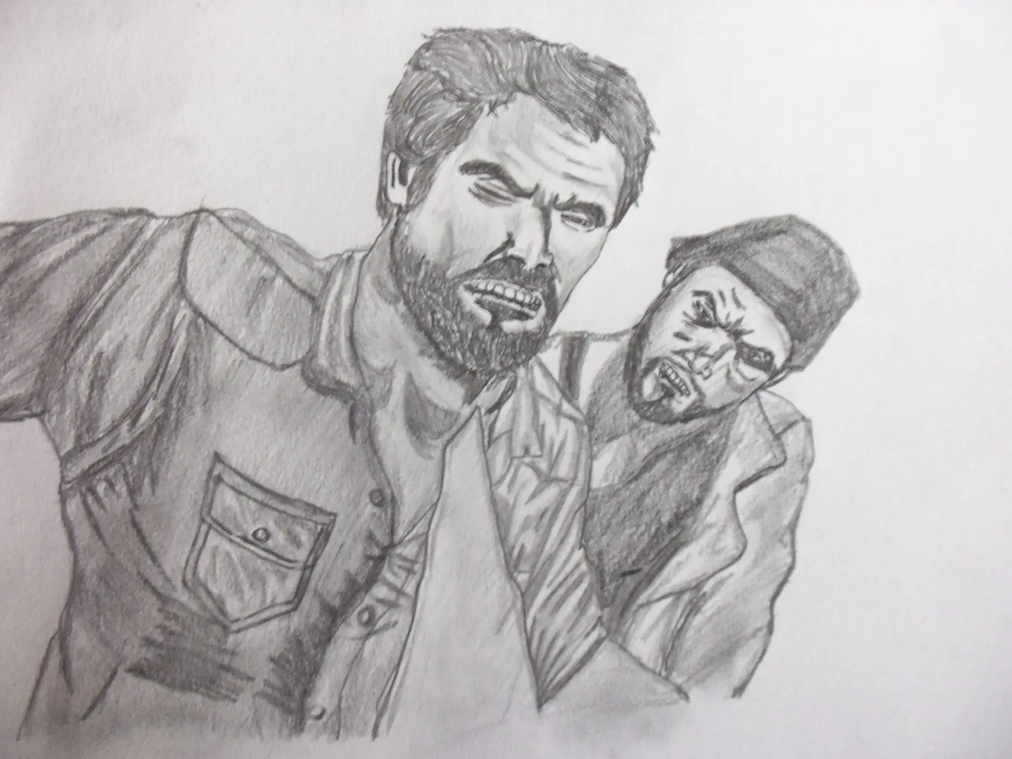 Mi dibujo de Joel the last of us paso a paso.