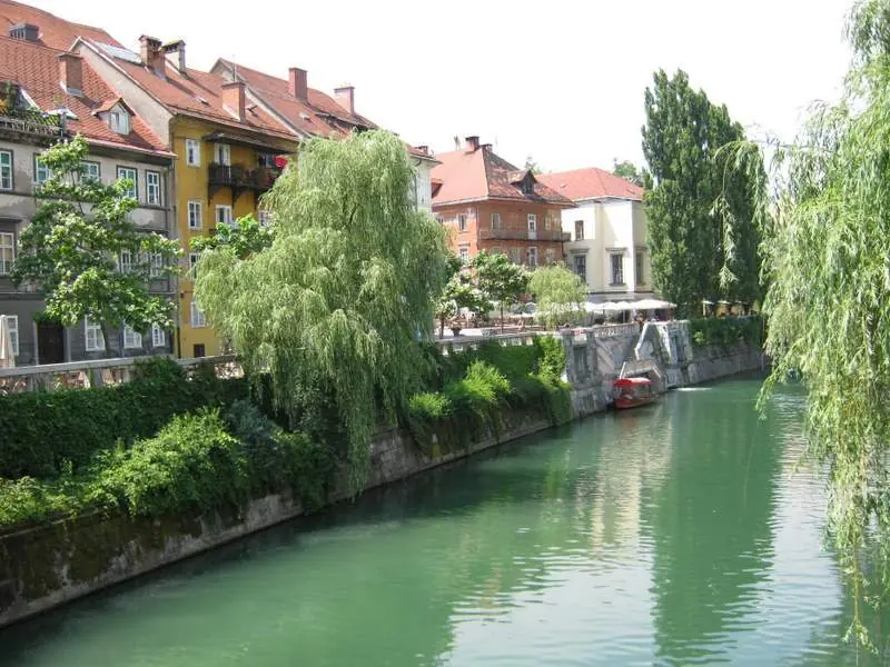 Río Ljubljanica, en Eslovenia