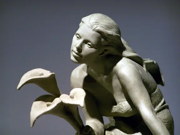 Una escultura muy dedicada en su obra