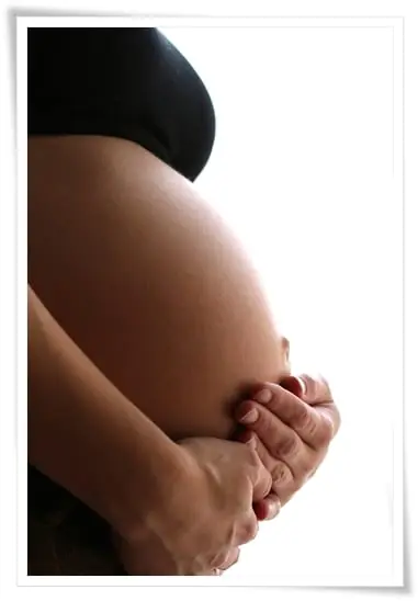 A punto de dar a luz