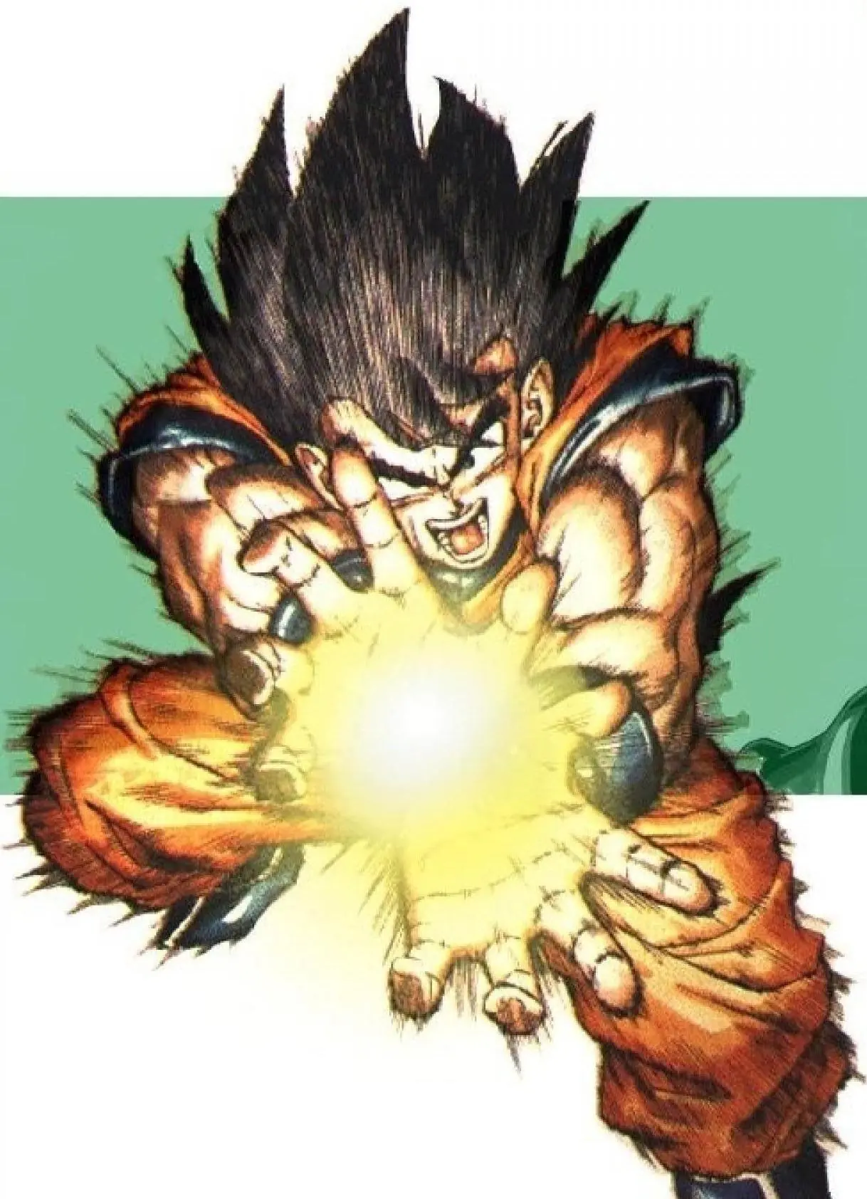 Dibujo de goku - kame hame ha