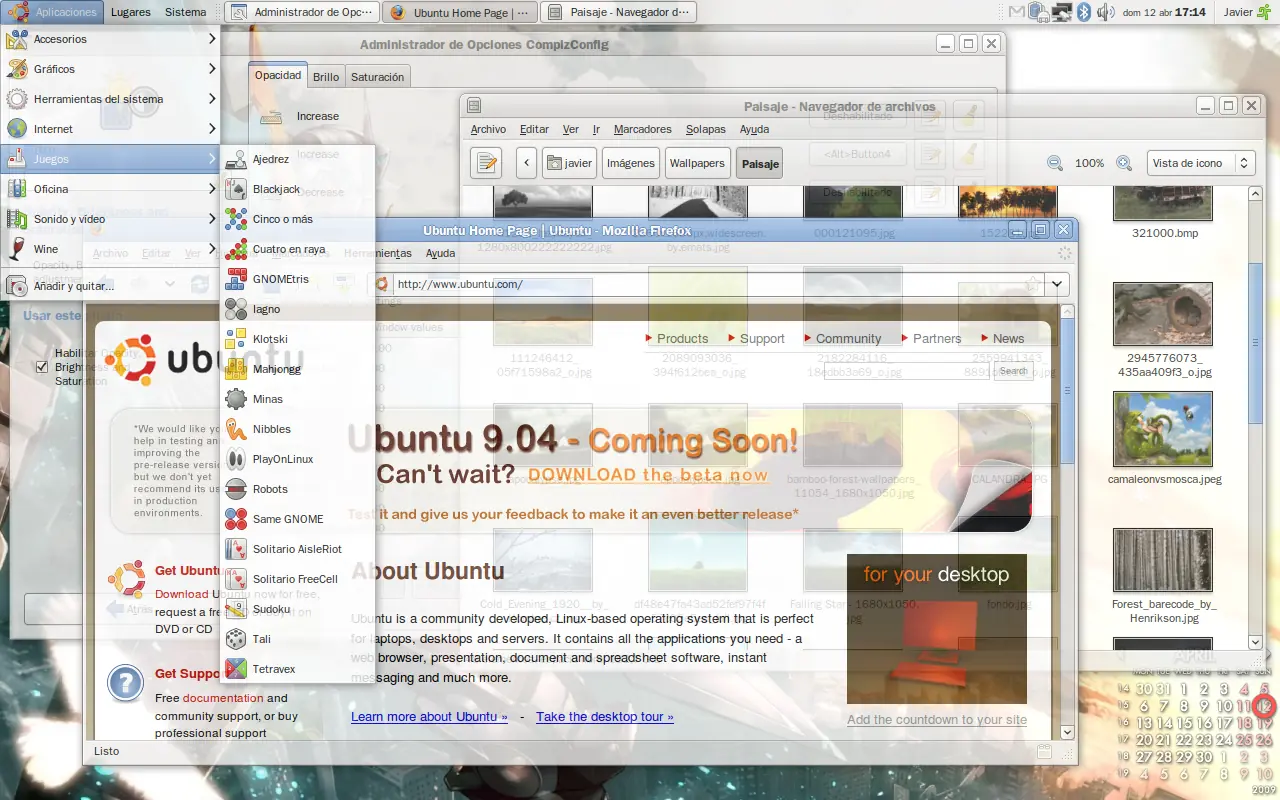 Como hacer Ubuntu 100% transparente