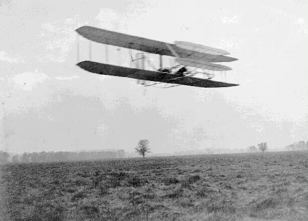 El primer accidente de avión