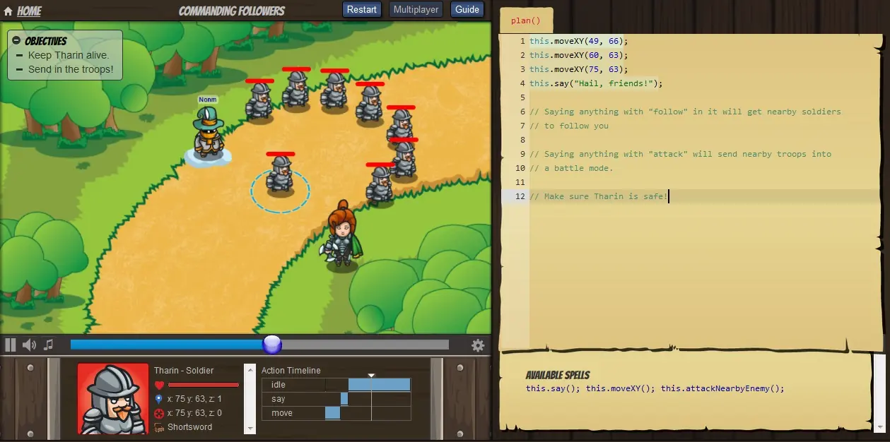 CodeCombat: Aprende JavaScript jugando