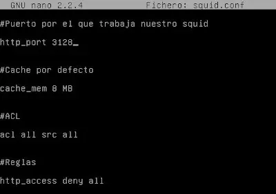 Instalación de Proxy "Squid" en Debian