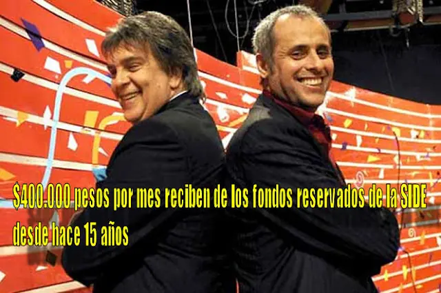 Luis Ventura y Jorge Ríal cobran 400 mil de la SIDE por mes