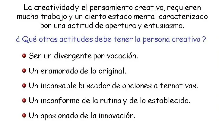 Creatividad pensamiento.