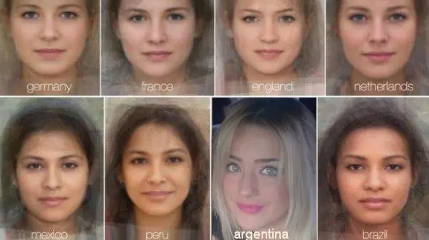 Asi es el rostro de la "mujer tipo" en paises