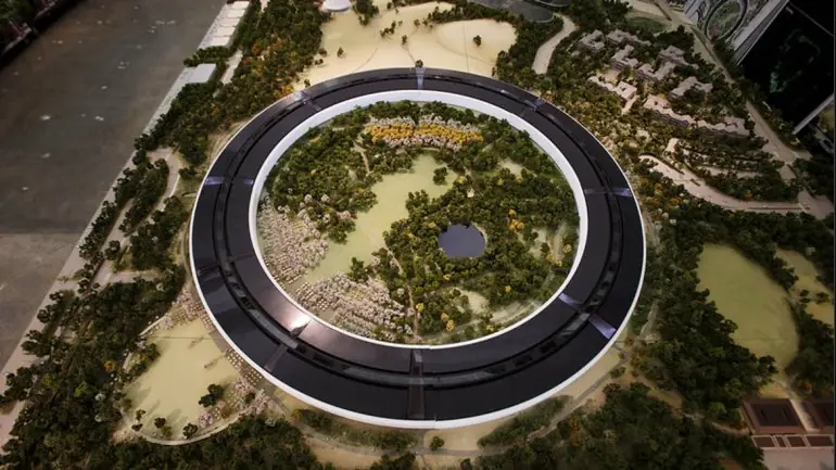 la nueva sede futurista de Apple