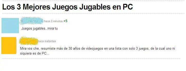 Comentarios en Taringa!