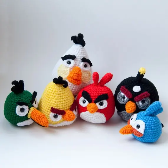 Teje los Angry Birds