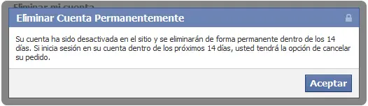 Como desactivar una cuenta de Facebook