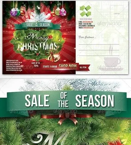 Postales de Navidad en PSD, listas para editar como quieras