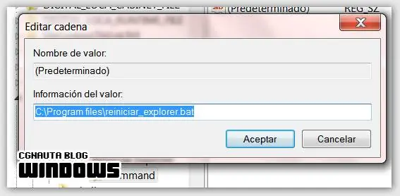 Reiniciar explorer.exe desde el menú contextual de windows.