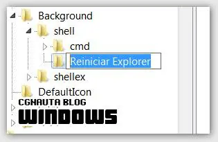 Reiniciar explorer.exe desde el menú contextual de windows.