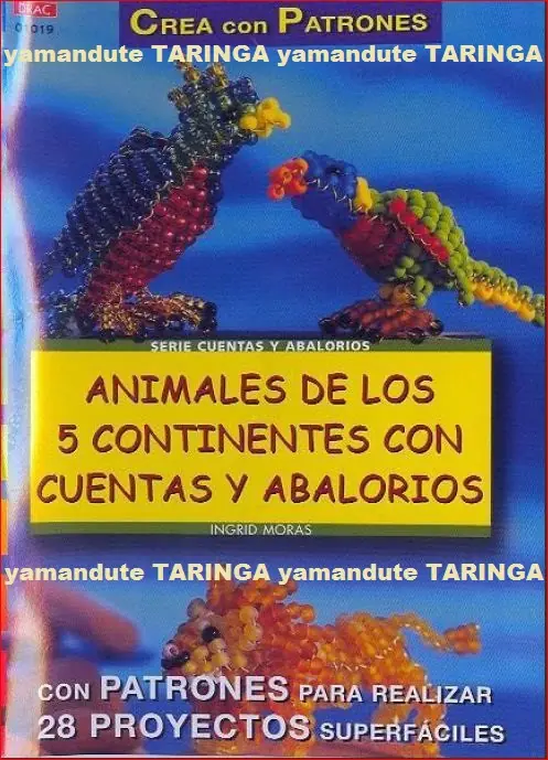Haz Animales de los 5 continentes con cuentas y abalorios