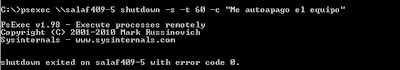 Como protegerse de Apagado Remoto (shutdown) y su origen