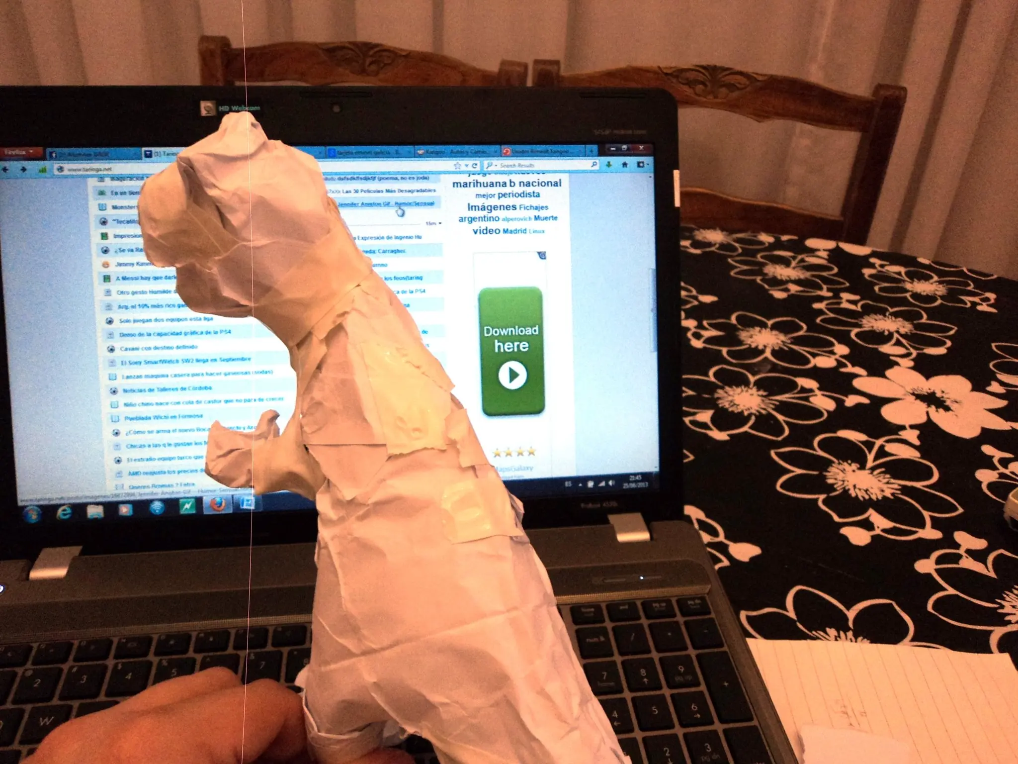 Tutotial :Como Hacer T Rex de Papel (Origami )