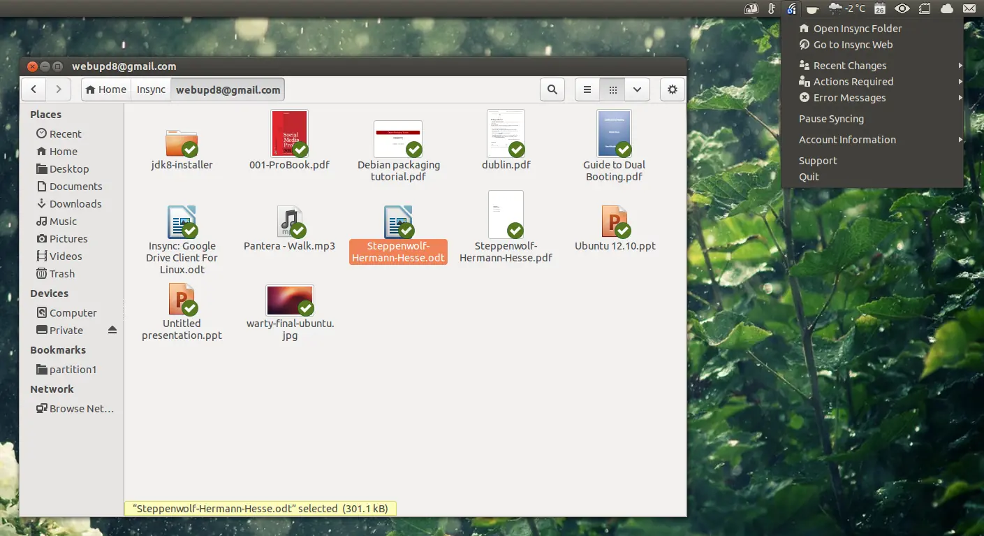 Insync, versión no oficial de pago de Google Drive