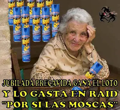 Jubilada precavida gana el loto y lo gasta todo en Raid &quo