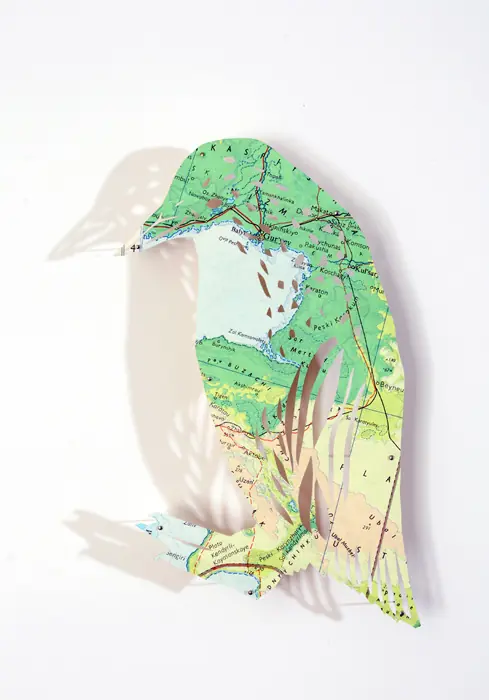 Recortes de papel Mapa de la Naturaleza