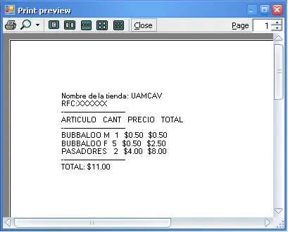 punto de venta
