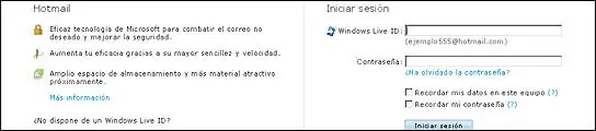 La contraseña más común en Hotmail es...