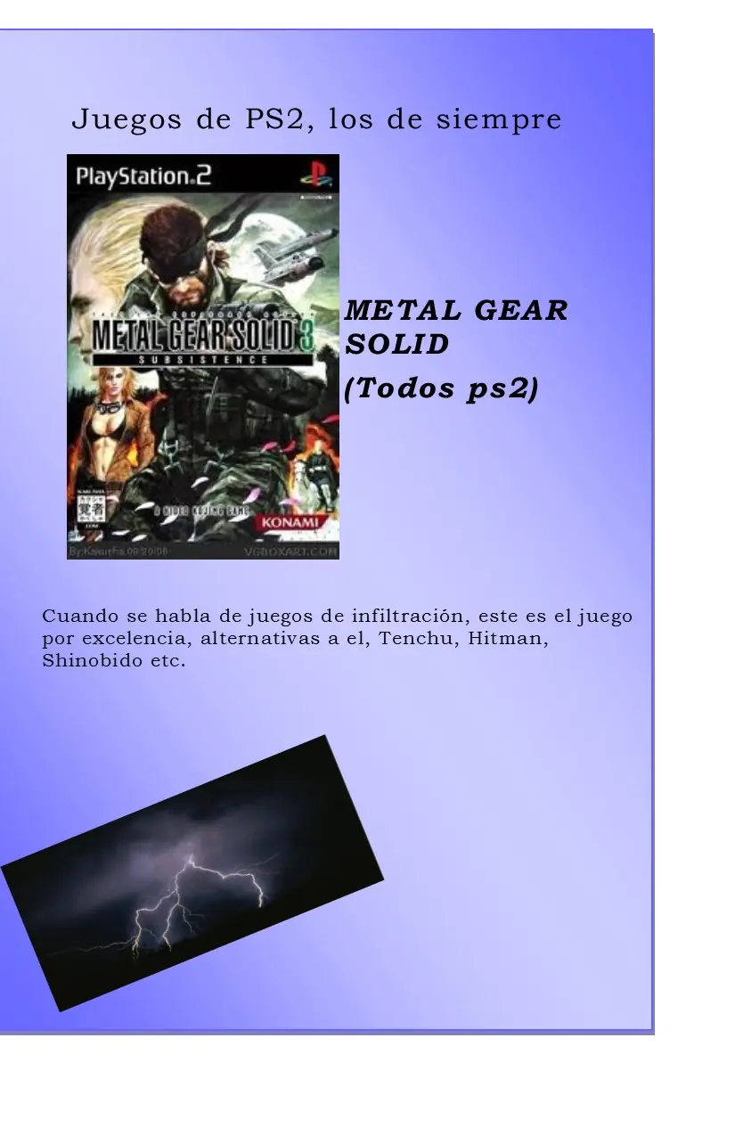 [Review] Juegos alternos PS2