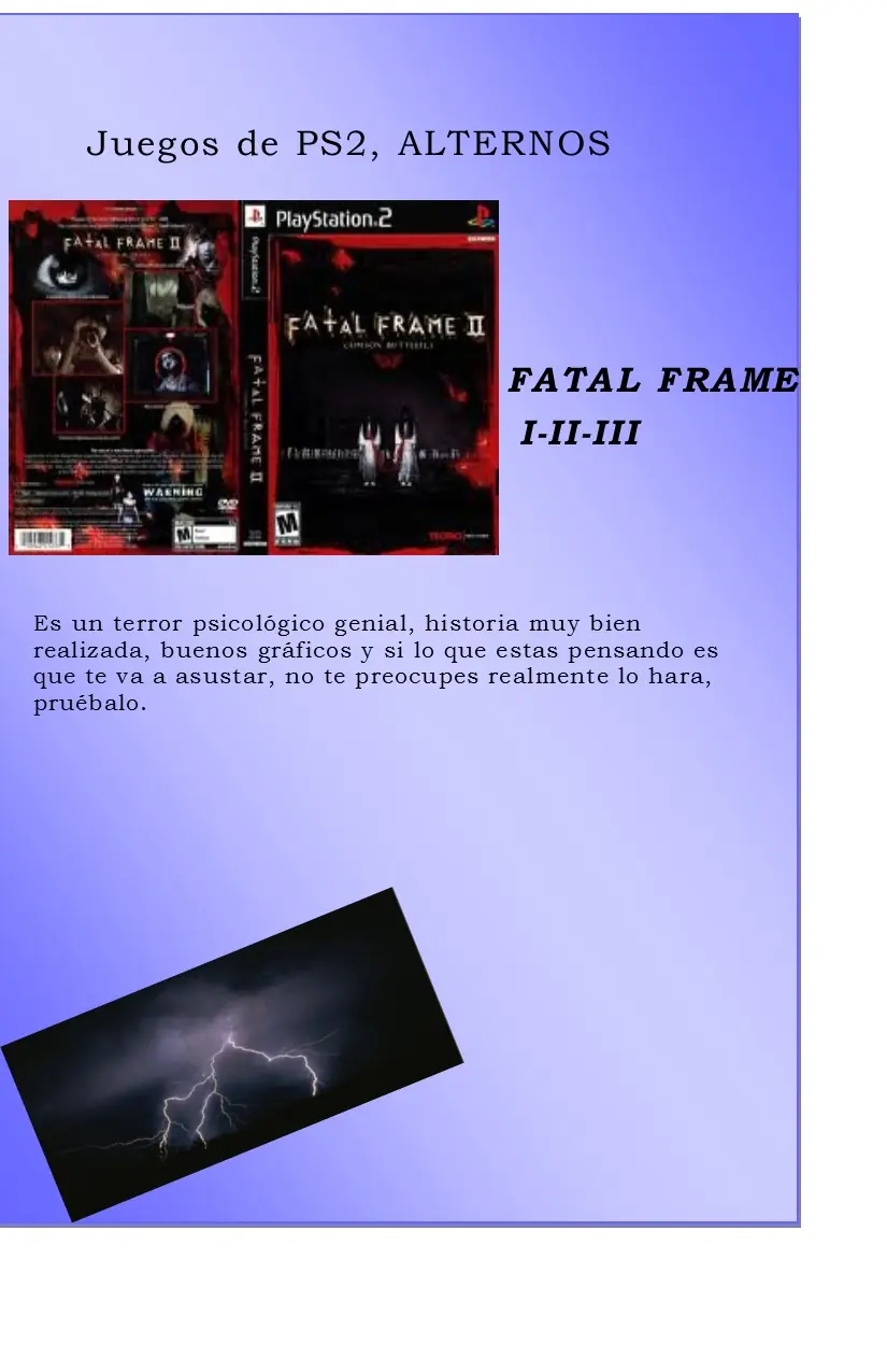 [Review] Juegos alternos PS2
