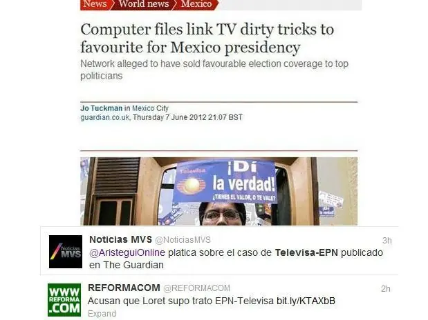 The Guardian vs Televisa por “vender” cobertura polític