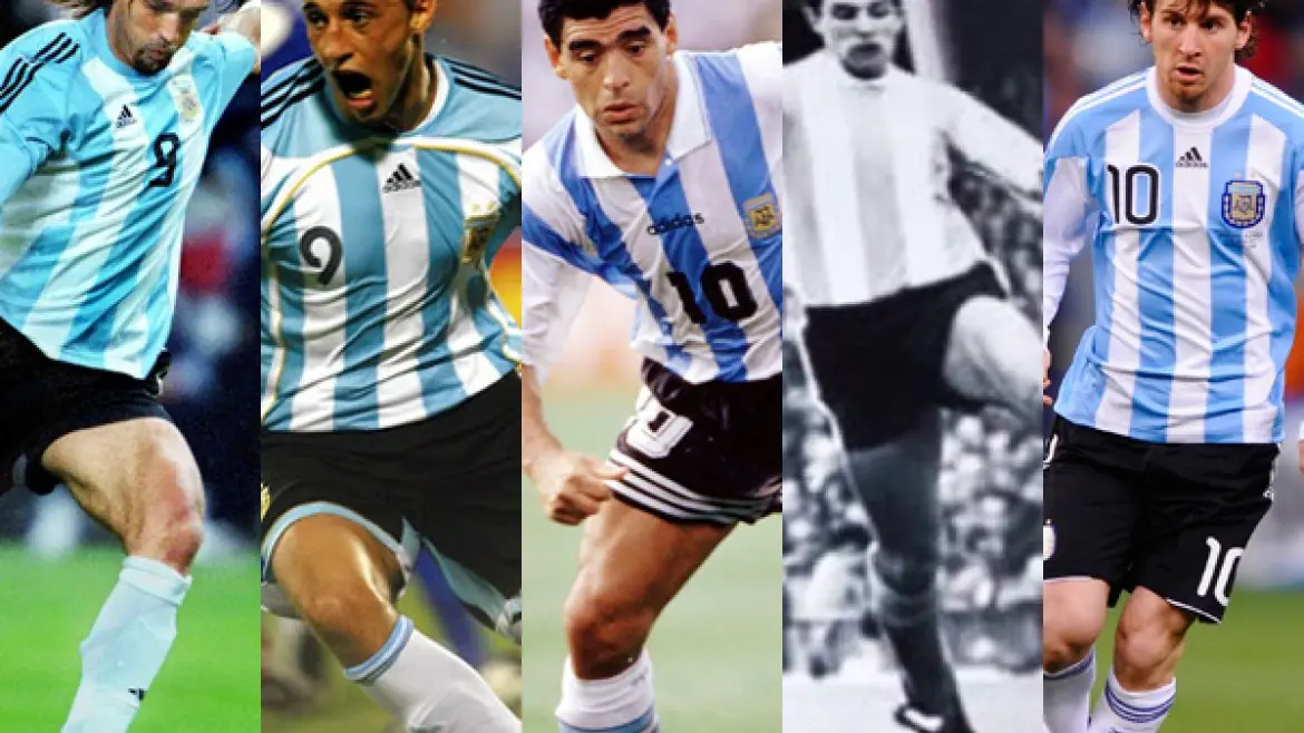 Messi entre los 5 máximos goleadores de la selección