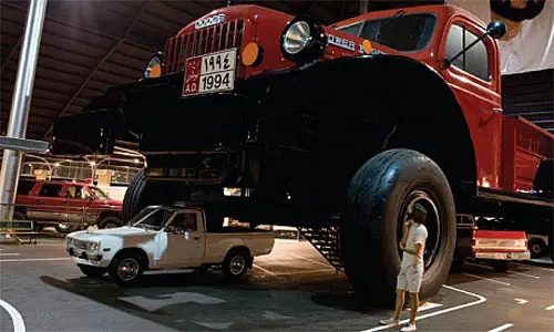 Excentricidades: Se ve su nombre desde el espacio.