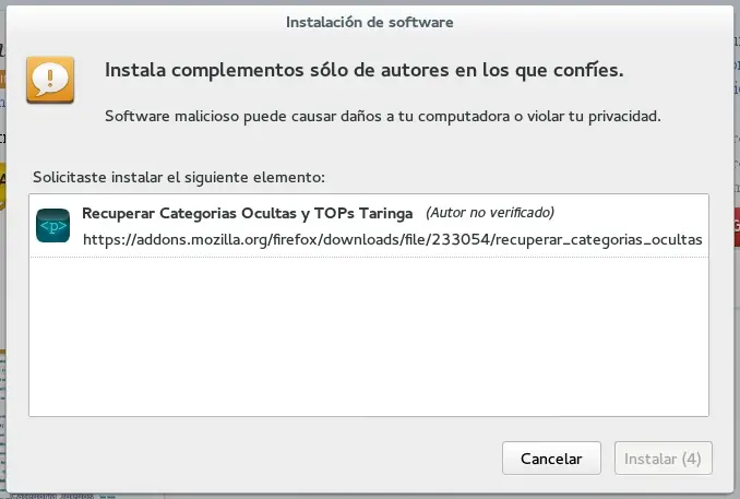 Recuperar categorias ocultas y sus respectivos Tops