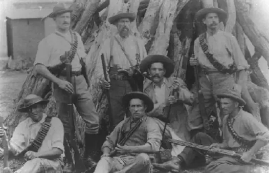 Armas de los Pioneros en el África