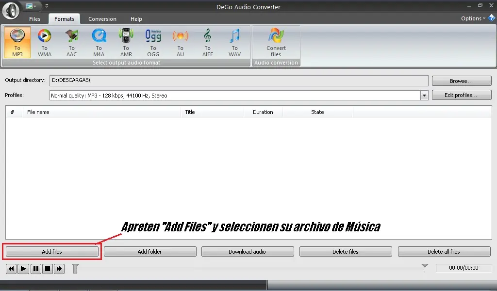 diferentes formatos