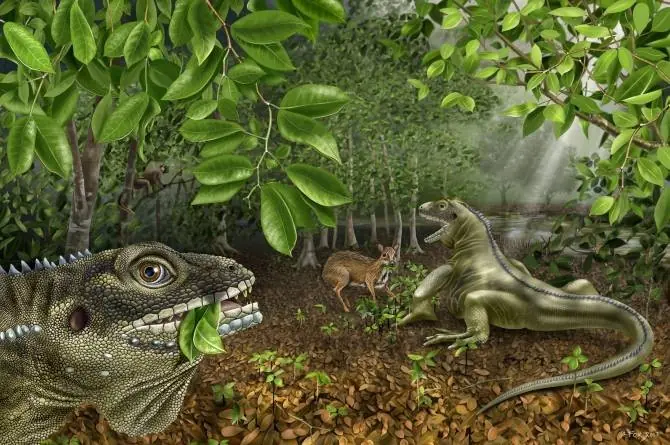 El lagarto gigante que competía con los mamíferos hace 40