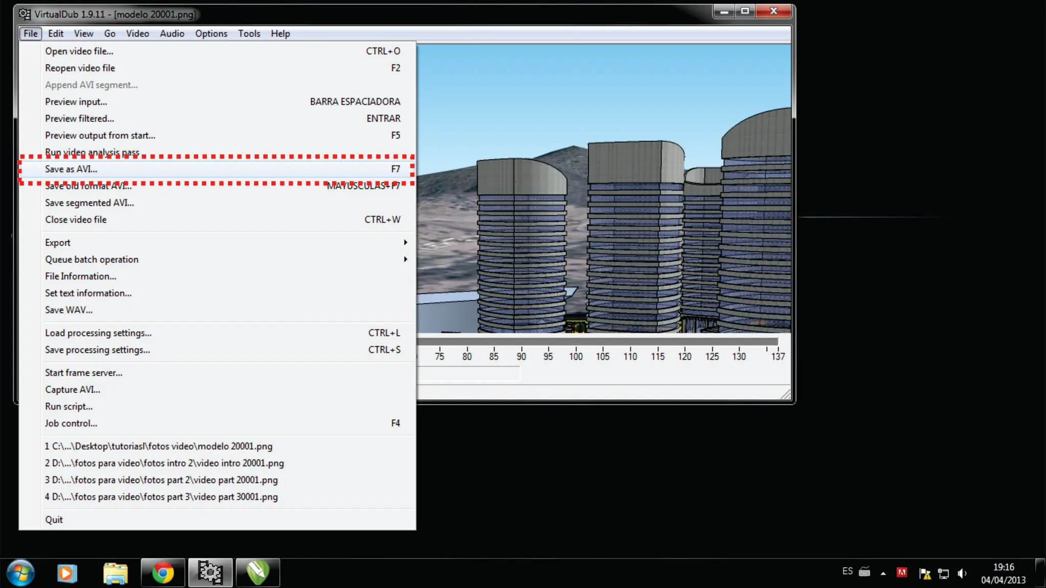 animacion con sketchup