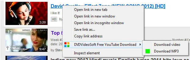 Extensión de DVDVideoSoft en Google Chrome