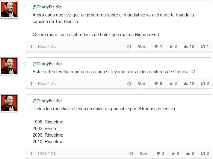 Homenaje a @CharlyEtc. Un Grande!!