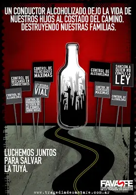 Alcohol al volante: ¡ NO , NO y NO ! Y unos versos.