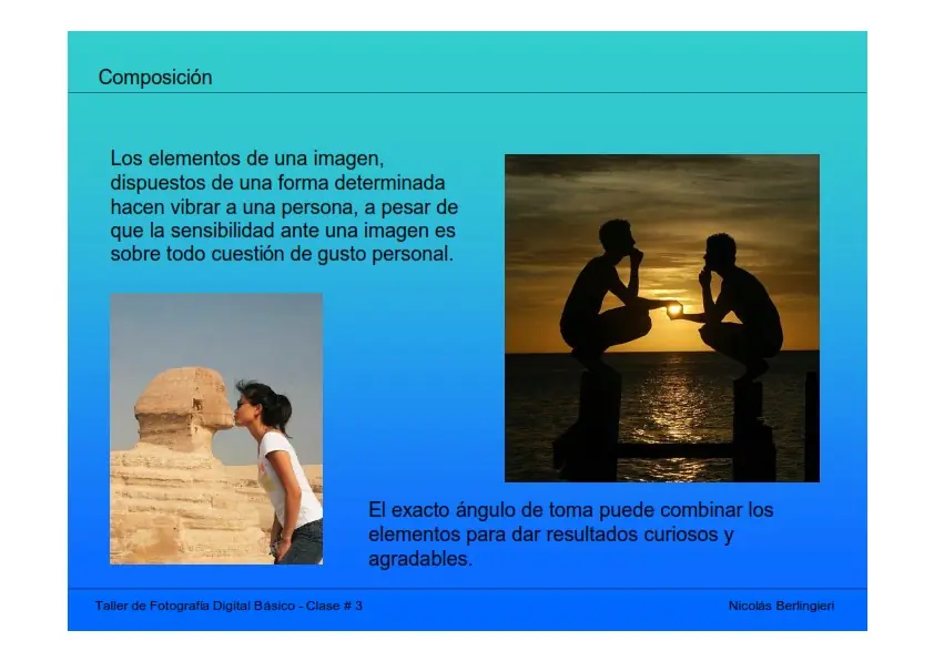 Taller básico de fotografía digital