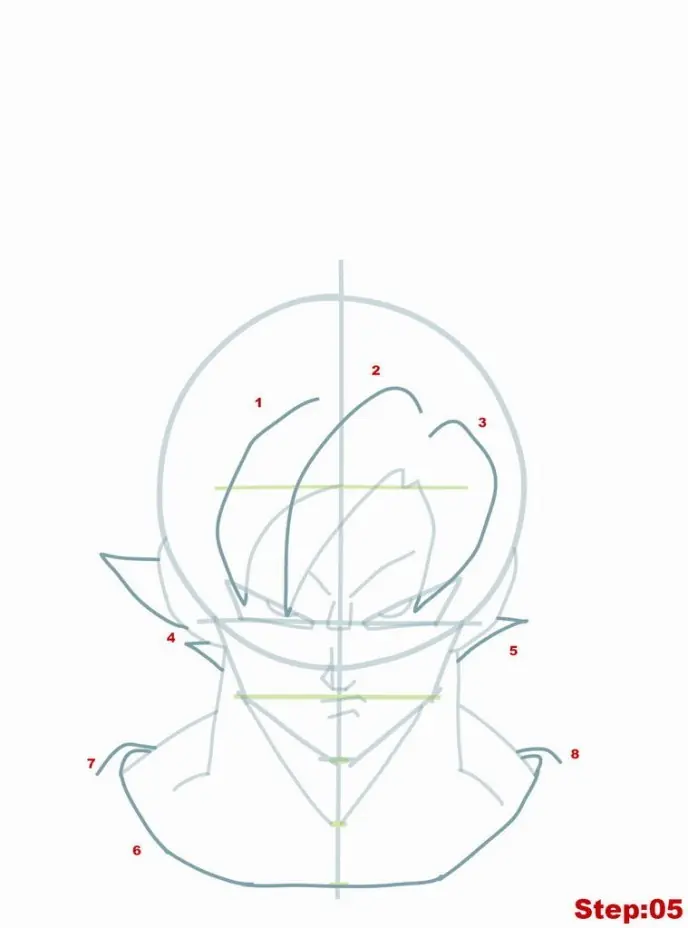 La manera mas sencilla de dibujar a goku ssj 2 Super facil