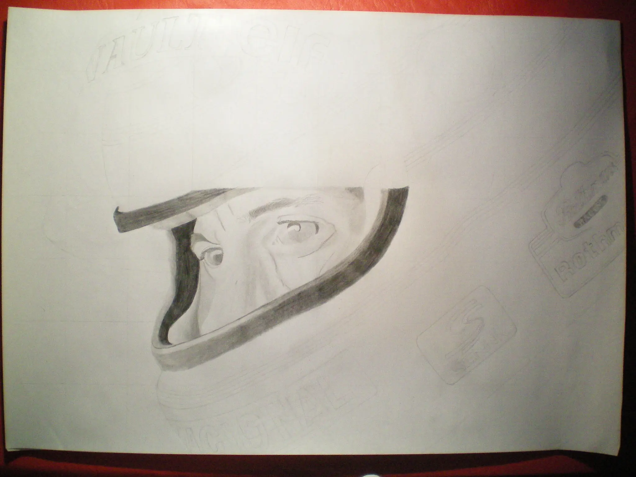 Mi homenaje a Ayrton Senna con un dibujo propio.