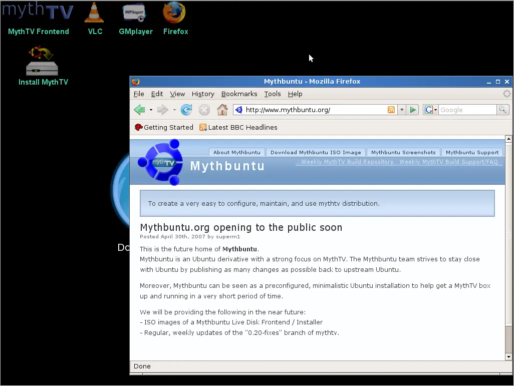 Nuevo MythBuntu 8.10 Alpha 5
