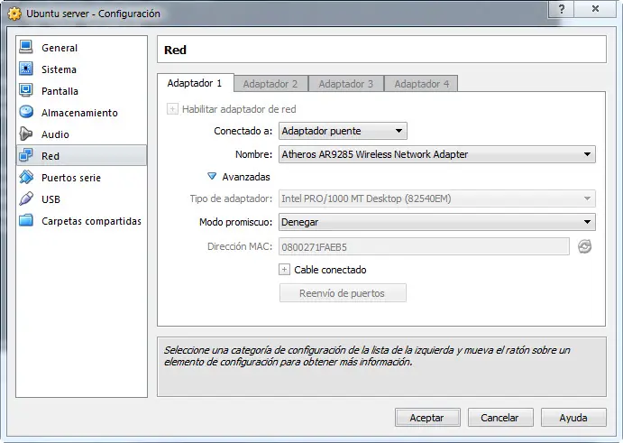 Configuracion