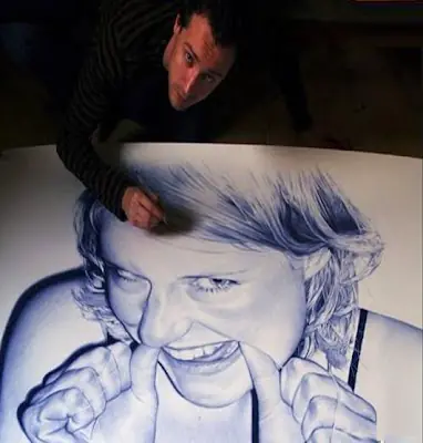 Juan Francisco Casas,el artista del boligrafo