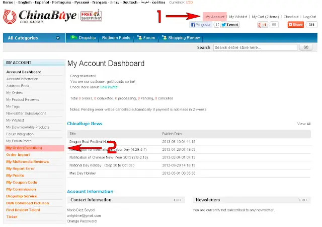 Cómo comprar en Chinabuye