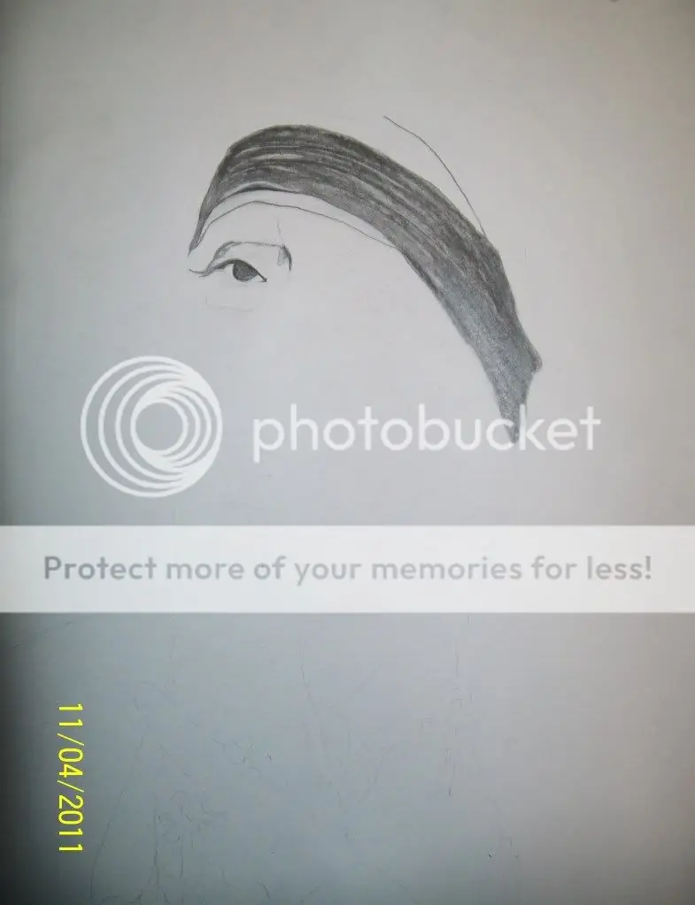 retrato a lapiz de La Madre Teresa