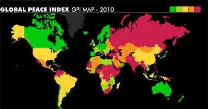 Los páíses más pacíficos de América Latina